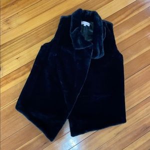 Faux fur vest